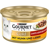 Purina Gourmet Gold Zarte Häppchen in Sauce Huhn & Leber 24 x 85 g