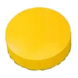 Maul Rundmagnet Solid 20 mm 0,3 kg Haftkraft 10 Stück gelb Packung mit 24 Stück