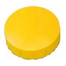 Maul Rundmagnet Solid 20 mm 0,3 kg Haftkraft 10 Stück gelb Packung mit 24 Stück