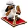 Dekohelden24 Holz Räuchermann, Räucherfigur, Rauchfigur, Räuchermännchen als Araber mit Pfeife und Falke auf fliegendem Teppich, L/B/H 12 x 8 x 12 cm.