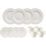 Villeroy & Boch Manufacture Rock Kaffeeservice weiß 12-teilig