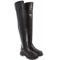 Buffalo Stiefel & Boots - Aspha Stretch Overknee - Gr. 37 (EU) - in Schwarz - für Damen