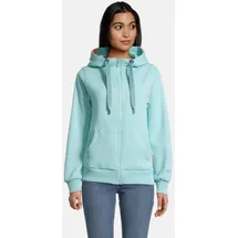 salzhaut Sweatjacke SÖÖTE Aqua, S Kuschelige Kapuzenjacke für Frauen