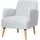 Paperflow Sessel Brooks Polyester 62 x 79 x 62 cm Grau
