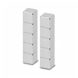 Maul Magnete silber, Metall 1,0 x 1,0 x 1,0 cm, 10 St.