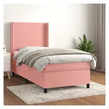 vidaXL Boxspringbett 100 x 200 cm Rosa
