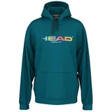 Head Kapuzenpullover Rally Hoodie (Mischgewebe) tealblau Herren