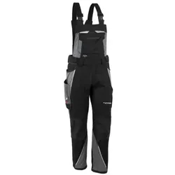 Latzhose "IRON" schwarz/grau, Gr. N70 - schwarz/grau - N70