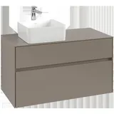 Villeroy & Boch Collaro Waschtischunterschrank C03900VN 100x54,8x50cm, Waschtisch links, Cashmere grey