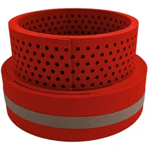zaun|zu® Sichtschutzstreifen 255 x 19 cm Rot Kunststoff 2 St.