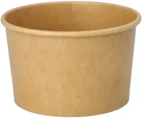 Starpak Eisbecher, Pappe rund 200 ml Ø 9,5 cm, 6 cm braun, 20 x 50 Stück 1000 Stück