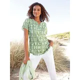 Casual Looks Druckbluse Eucalyptus/Ecru 40