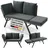 Juskys Calvia 240 x 60 x 90 cm Grau