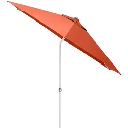 Kettler EASY PUSH Schirm Schirm Ø 300 cm, UPF 50+, silber/ terrakotta, Aluminium/Polyester mit PU Beschichtung