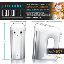 Arendo Handmixer weiß