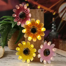 EDM Blume Solar Ø14x4cm mehrfarbig