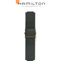 Hamilton Silikon/Kautschuk Other Existing Or Di Band-set Kautschuk-schwarz-24/24 H691.515.101 - schwarz