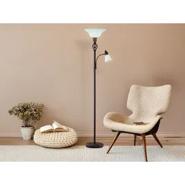 meine wunschleuchte Landhaus Deckenfluter 180,0cm 180cm braun