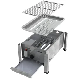 ChattenGlut Gasbräter 1-flammig 4,5 kW 340 x 530 x 270 cm Edelstahl inkl. Rost