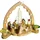 Erzgebirgische Volkskunst Richard Glässer GmbH Weihnachtsszene Glässer Volkskunst Kerzenhalter Christi Geburt Höhe= ca. 17 cm, Handwerskunst original Erzgebirge