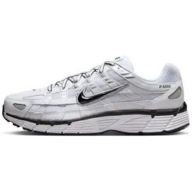 Nike P-6000 Herren White/Black/Metallic Silver/Black 41