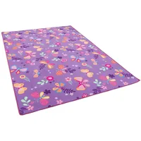 Snapstyle Kinder Spiel Teppich Schmetterling Lila 160x240cm