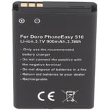 AccuCell Akku passend für den Doro PhoneEasy 510 Akku DBC-800A, DBC-800B, DBR-800A