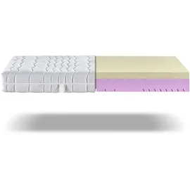 Betten-ABC 7-Zonen-Visco-Kaltschaummatratze OrthoMatra VISCO-50 mit Exclusiv-Coolmax Bezug,