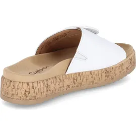 Gabor Plateau Pantolette weiß 43 EU