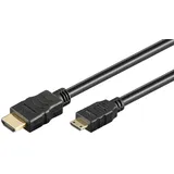 goobay 2m HDMI + Ethernet HDMI-Kabel HDMI Typ A (Standard) HDMI Type C (Mini) Schwarz