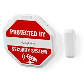 Nedis Tür- und Fensteralarm mit Sirene 2x CR2032 85 dB Weiß
