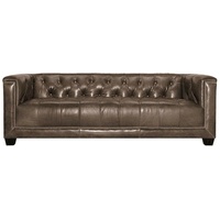 JVmoebel Chesterfield-Sofa Brauner luxus Chesterfield Dreisitzer Modern Polstermöbel Neu, Made in Europe braun