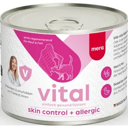 mera Vital Skin Control + Allergic Nassfutter für Katzen | Wirkt regenerierend für Haut & Fell | Katzenfutter | Diätfutter | Von Tierärzt:innen empfohlen 1.2 kg