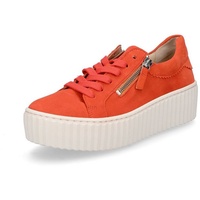 Gabor Sneaker Leder Plateau orange