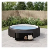 vidaXL Outdoor Regal Schwarz 2 Stk.