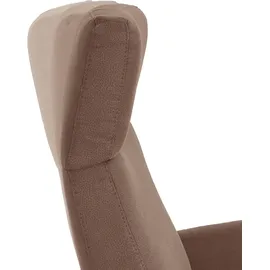 sit&more TV-Sessel Kobra Mikrofaser 71 x 110 x 82 cm Braun