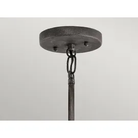 Elstead Lighting Ashland Bay 5-flg. Ø 66,3 cm grau Aluminium, Glas, Metall