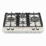 Kaiser Edelstahl Gaskochfeld 60cm Edelstahl autark Kochmulde Kochfeld 3,8kW WOK