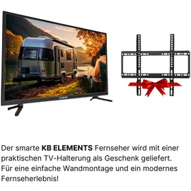 KB Elements KB ELEMENT 24 Zoll Smart TV, LED FULL HD, DVB-T2/S2, Android 14, Frameless - Schwarz