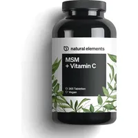 Natural Elements MSM 2000mg + Vitamin C Tabletten 365 St.