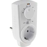 ChiliTec Steckdosen-Thermostat "ST-35 ana" max. 3500W 5-30°C, AUS/AUTO, 230V - Weiß