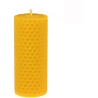 Kerzenfarm Hahn Waben-Stumpenkerze 100 x 40 mm gelb