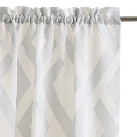 Bruno Banani Gardine BRUNO BANANI "Lynn" Gr. 2, grau, B:140cm H:175cm, Scherli, Polyester, Gardinen, Gardine, schöner Schal, Scherli, zeitlos und modern