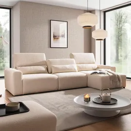 petits-meubles Ecksofa, Velano 3 Sitzplätze Beige