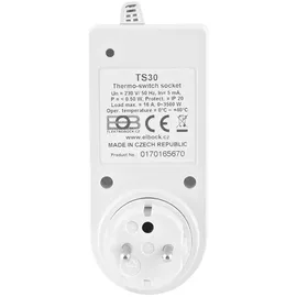 Elektrobock Steckerthermostat TS30, reinweiß - Weiß