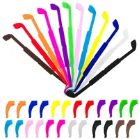 CKANDAY 12 Pack Anti Slip Kinder/Erwachsene Brillen Straps mit 12 Paar Ohr Griff Haken, Sicherheitsglas Halter Brillen Halter für Sport Männer Frauen Augenschutz-12 Farben - M