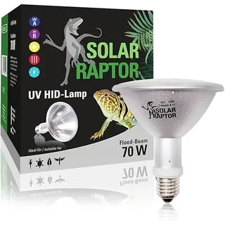 SOLAR RAPTOR HID UV-Strahler, Metalldampflampe, Wärme & UV-Lampe für Terrarien (70 Watt/Flood)