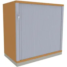 FM Büromöbel Rollladenschrank Holz 80,0 x 44,2 x 78,1 cm braun