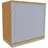 FM Büromöbel Rollladenschrank Holz 80,0 x 44,2 x 78,1 cm braun