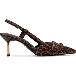 TAMARIS Damen Sling Pump mit Stilettoabsatz, braun, 38 EU